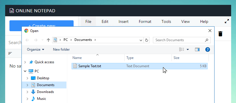 Open file dialog in Fogseo